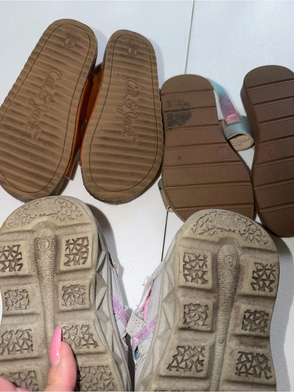 Toddler Girls Shoe Lot Sizes 7 & 8 | Cat & Jack + OshKosh B'gosh Sandals